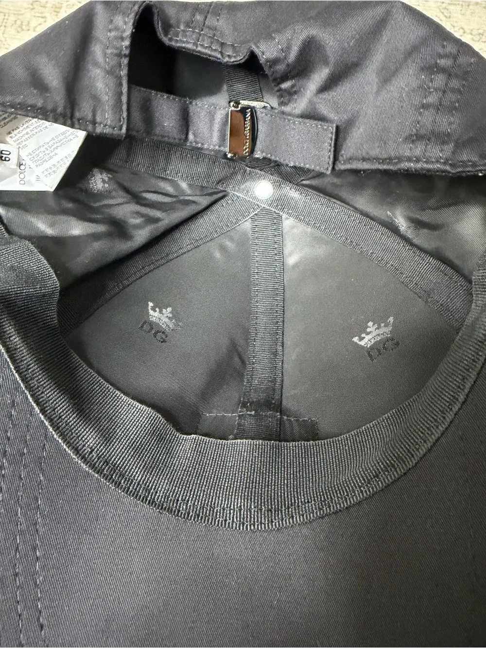 Dolce & Gabbana Black Logo Patch Cap - Picture 4 of 5
